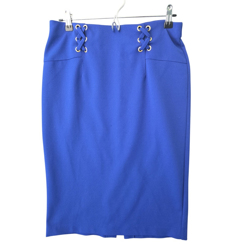 NYCC New York Clothing Co.‎ Royal Blue Lace Up Pencil Skirt Size S